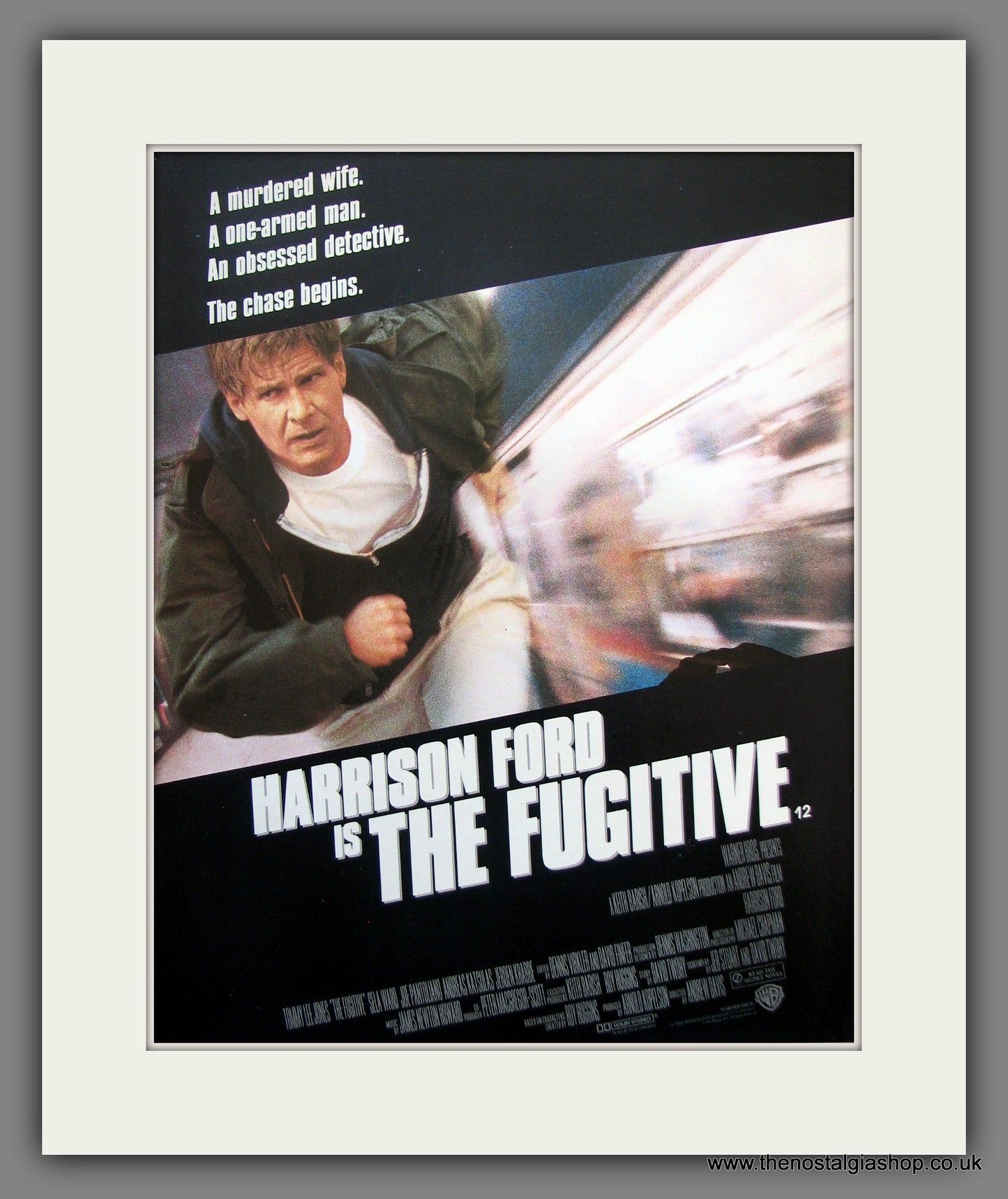 The Fugitive, Harrison Ford. 1993 Original Film Advert (ref AD55435)