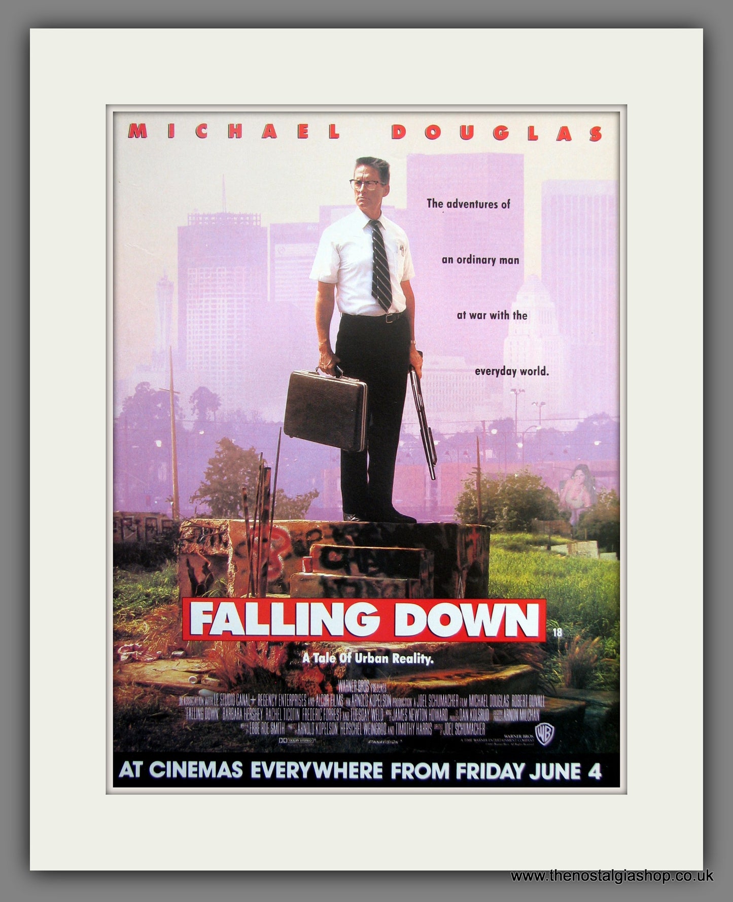 Falling Down Michael Douglas. 1993 Original Film Advert (ref AD55437)