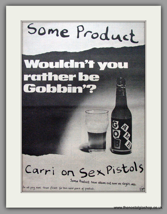 Sex Pistols. Wouldn't You Rather Be Gobbin'. Original Advert 1979 (ref AD9519)