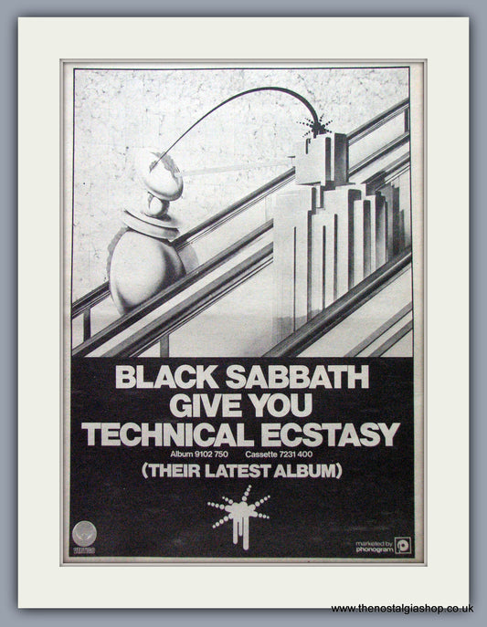 Black Sabbath. Technical Ecstasy. Vintage Advert 1976 (ref AD9524)