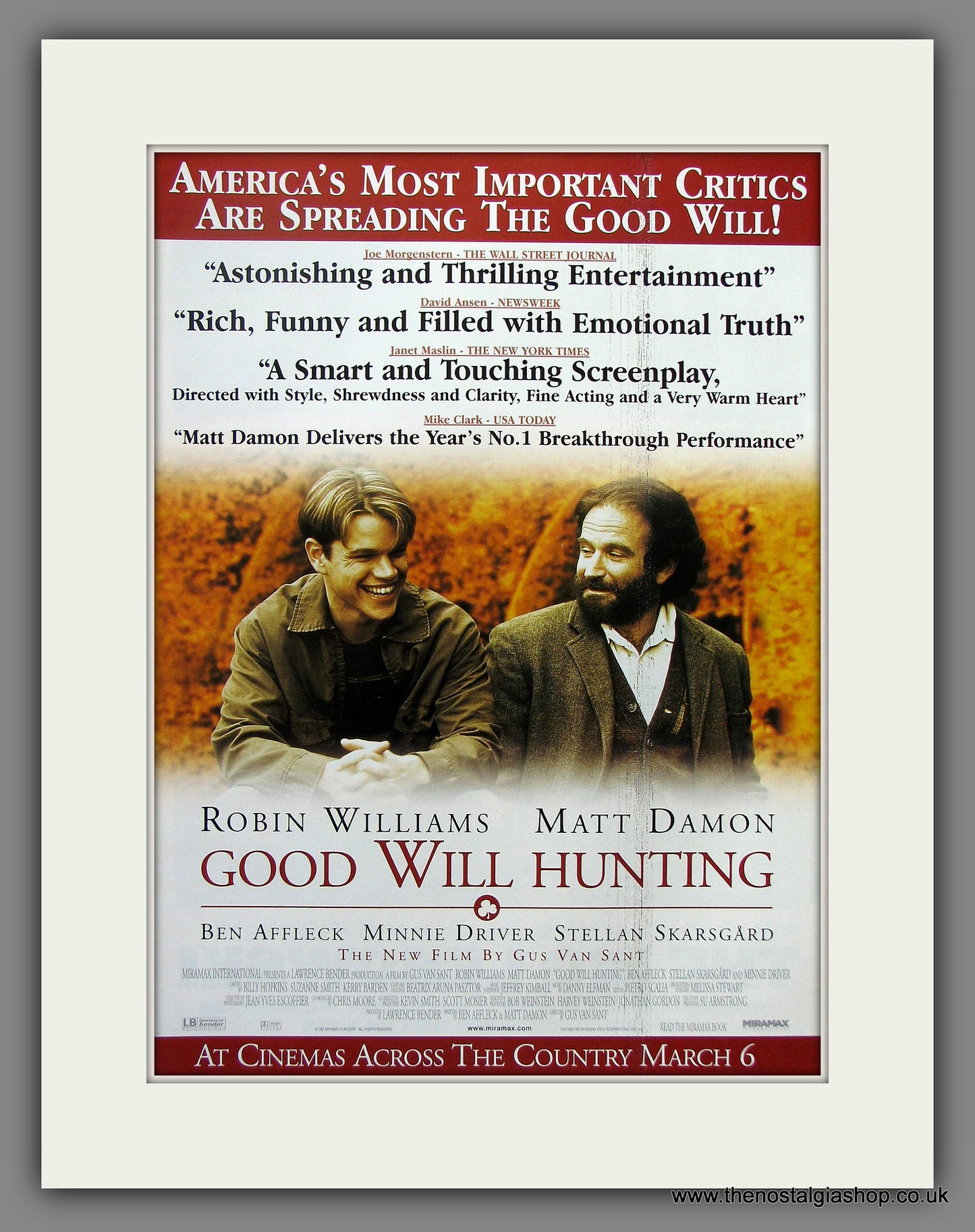 Good Will Hunting 1998 Original Advert (ref AD54924)