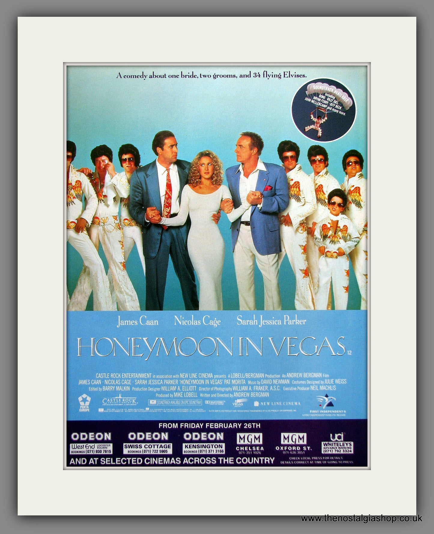 Honeymoon In Vegas. 1993 Original Advert (ref AD54931)