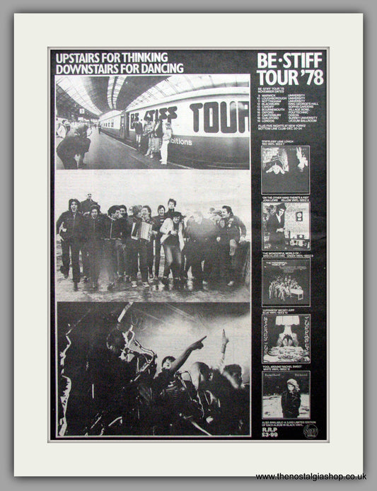 Be Stiff Tour 1978. Vintage Advert 1978 (ref AD9556)