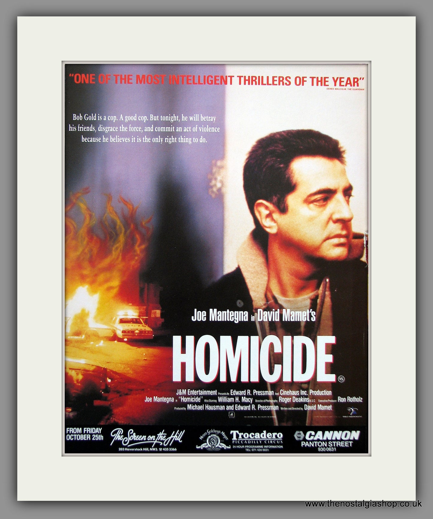 Homicide. 1991 Original Advert (ref AD54945)