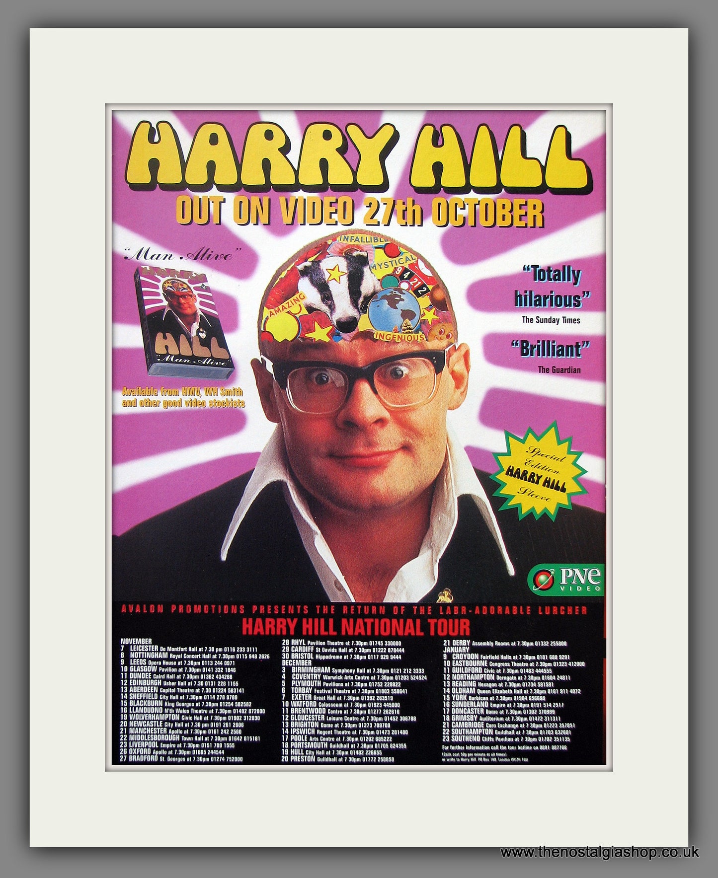 Harry Hill. 1997 Original Advert (ref AD54949)