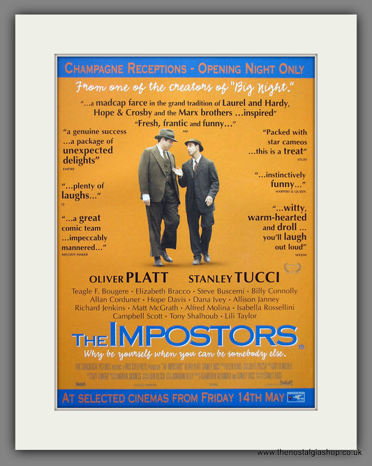 The Impostors. 2012 Original Advert (ref AD54966)