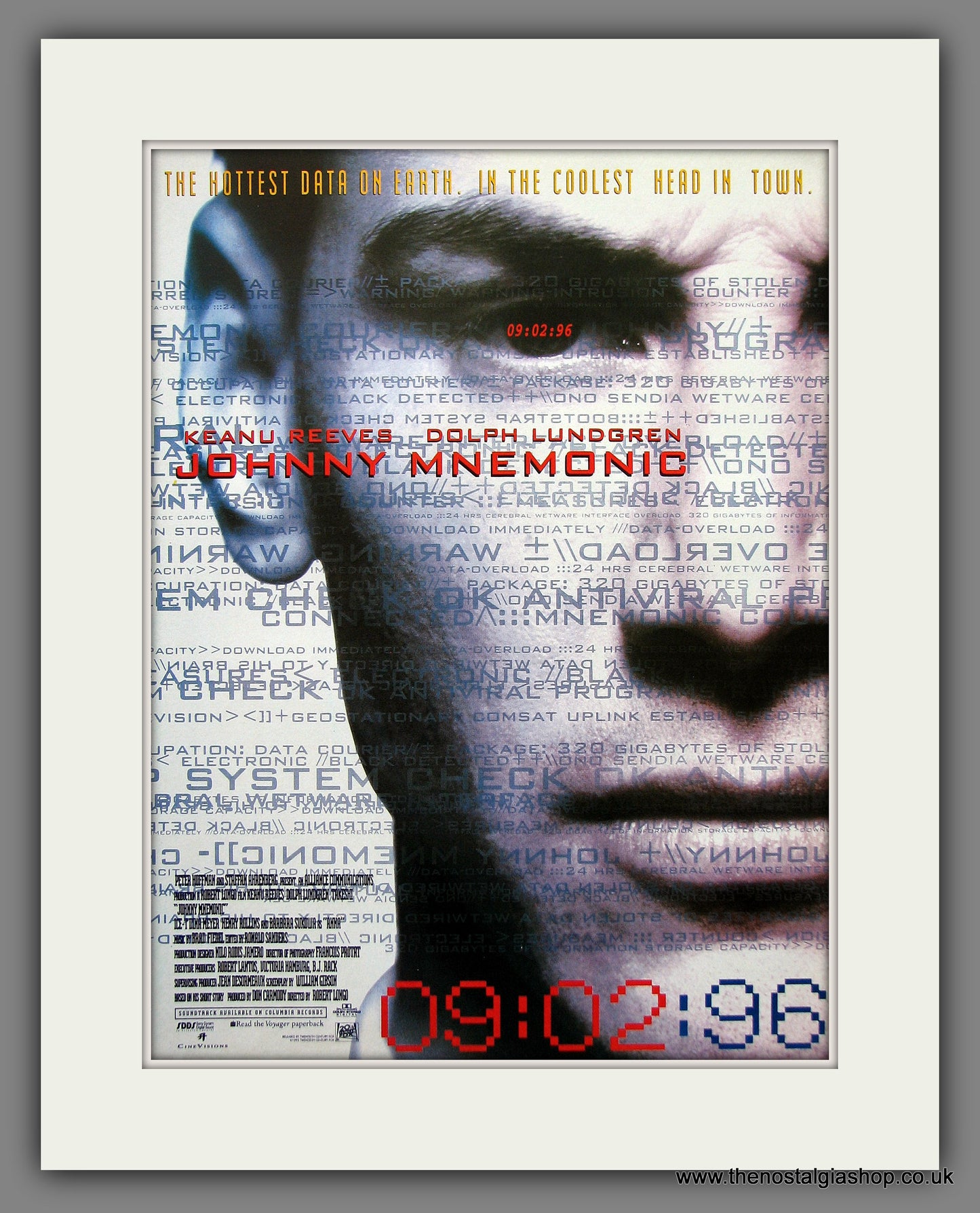 Johnny Mnemonic. 1996 Original Advert (ref AD54975)