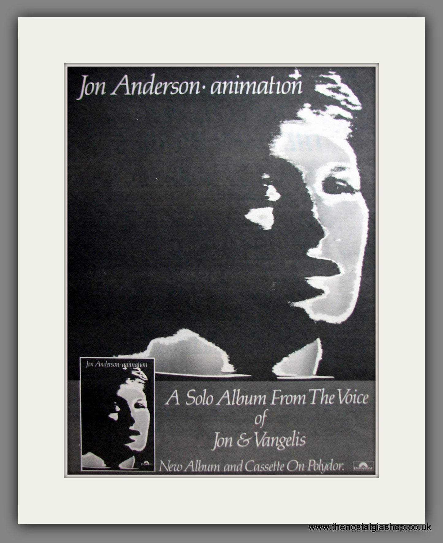 Jon Anderson. Animation. Original Advert 1982 (ref AD12309)