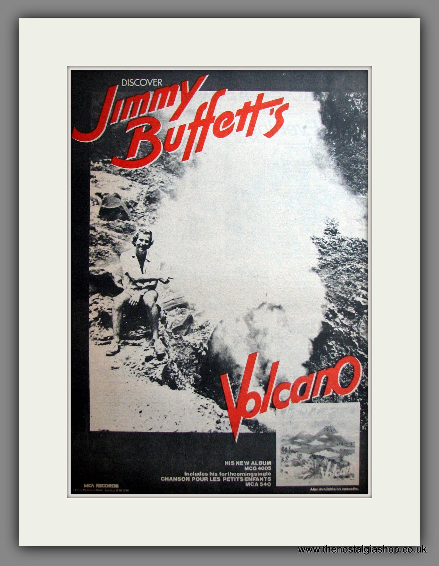 Jimmy Buffett. Volcano. Original Advert 1979 (ref AD12324)