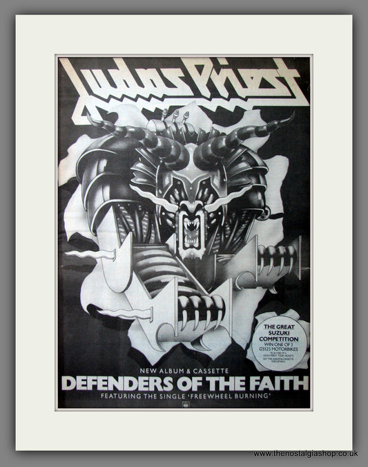 Judas Priest Defenders Of The Faith. Original Advert 1984 (ref AD12525)