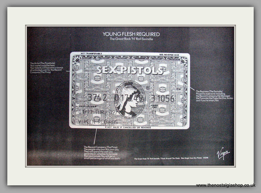 Sex Pistols. The Great Rock 'N' Roll Swindle. Vintage Advert 1979 (ref AD9712)