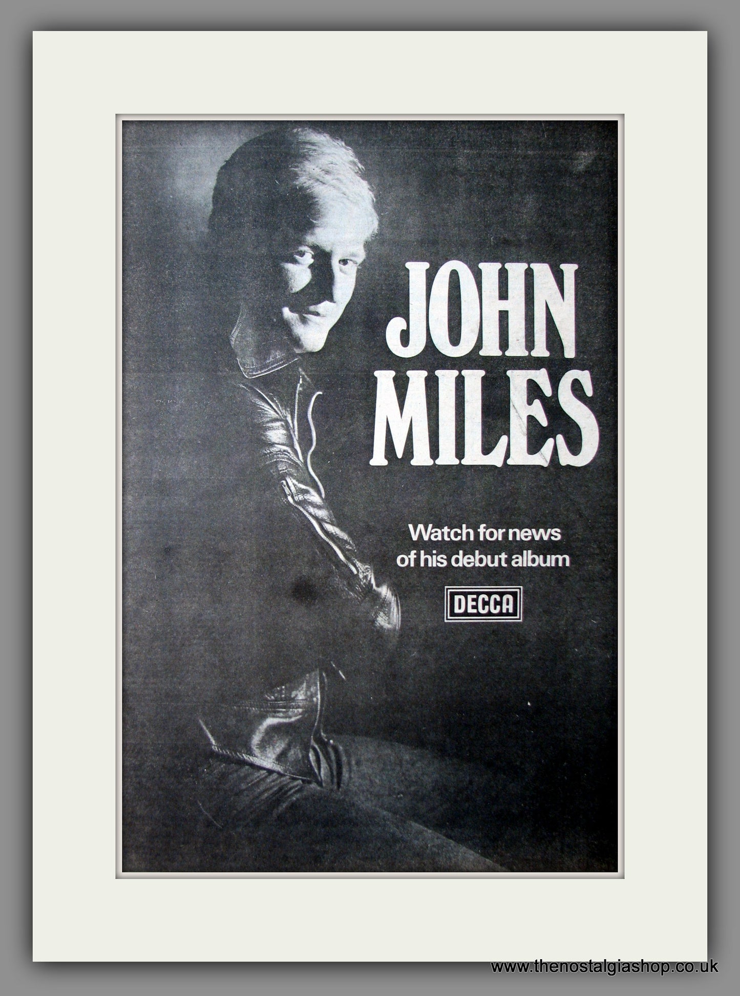 John Miles Debut Album. Original Advert 1976 (ref AD12590)