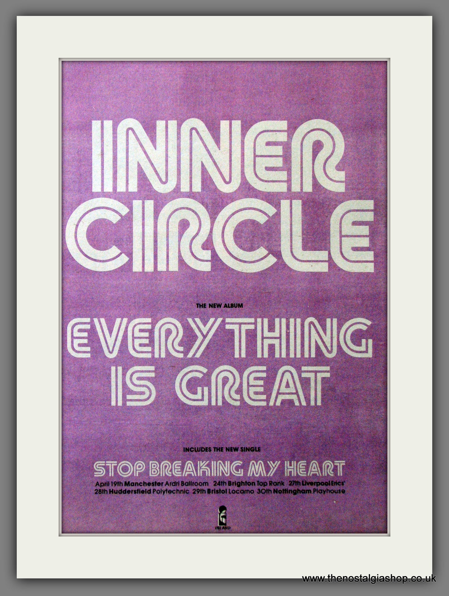 Inner Circle. Everything That Is Great. Original Advert 1979 (ref AD12131)
