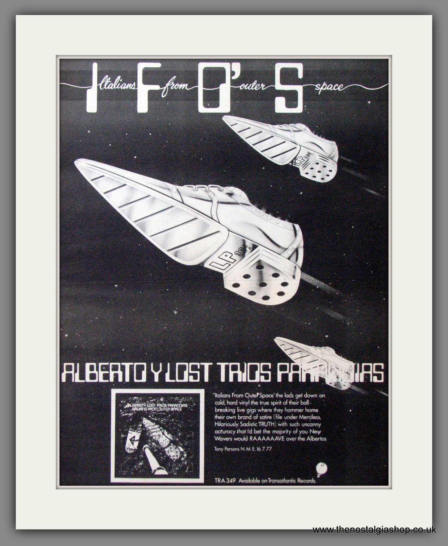 Italians From Outer Space. Original Advert 1977 (ref AD12133)