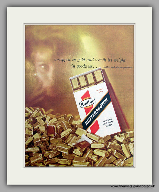 Keiller Butterscotch. Original Advert 1954 (ref AD9826)