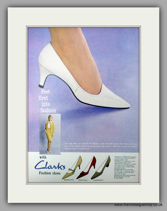 Clarks Fashion Shoes.  Original advert 1973 (ref AD10023)
