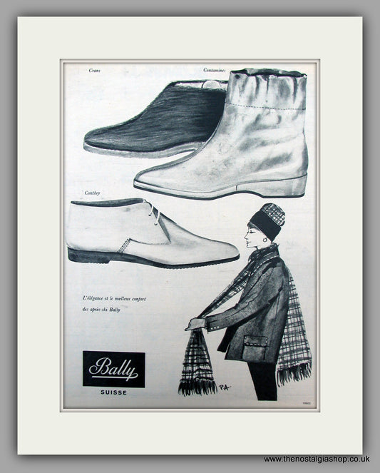 Bally Shoes.  Original advert 1960 (ref AD10048)