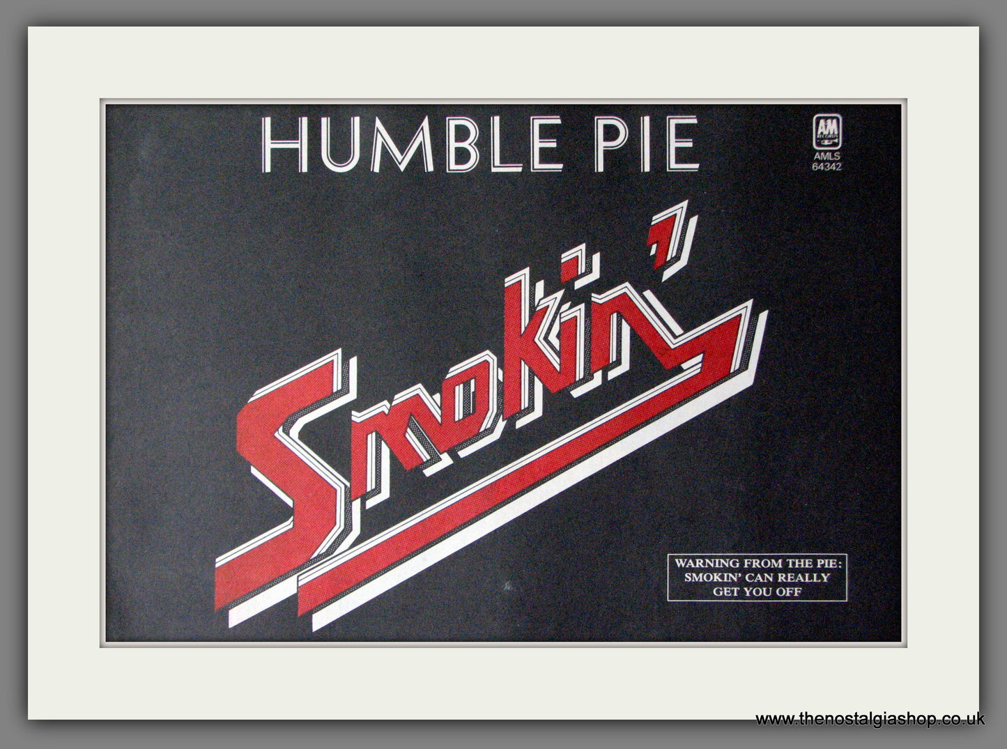Humble Pie. Smokin'. Original Advert 1972 (ref AD12191)
