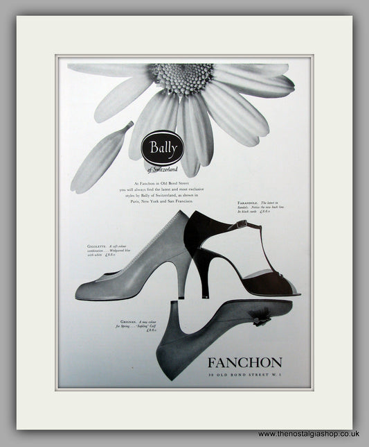 Bally Shoes.  Original advert 1955 (ref AD10080)