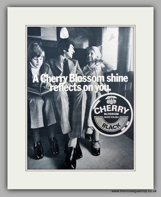 Cherry Blossom Shoe Polish.  Original advert 1973 (ref AD10094)