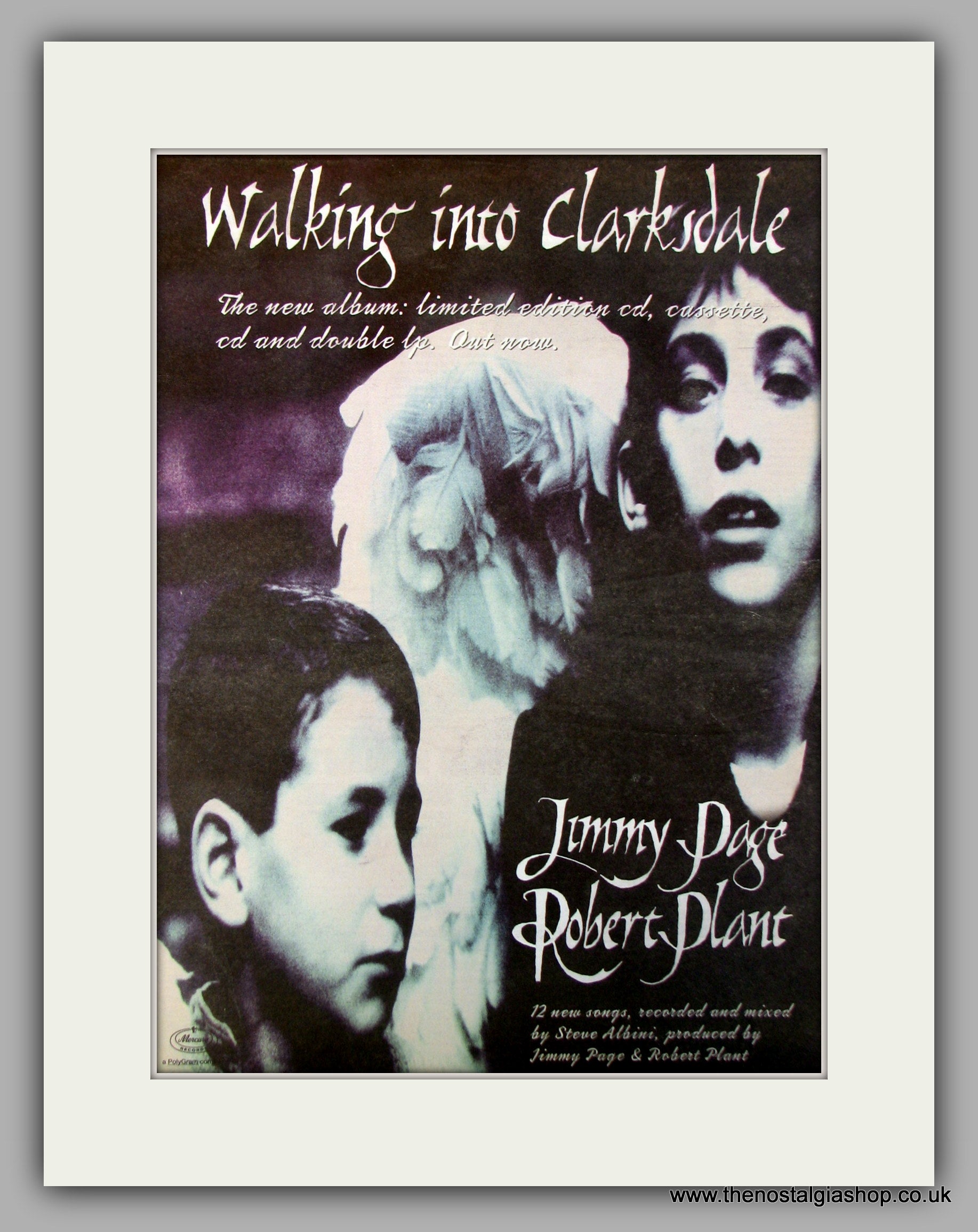 Jimmy Page & Robert Plant Walking Into Clarksdale. Original 
