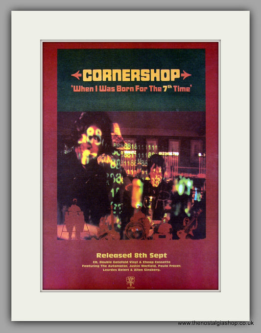 Cornershop When I Was born For The 7th Time.  Original Vintage Advert 1997 (ref AD10135)