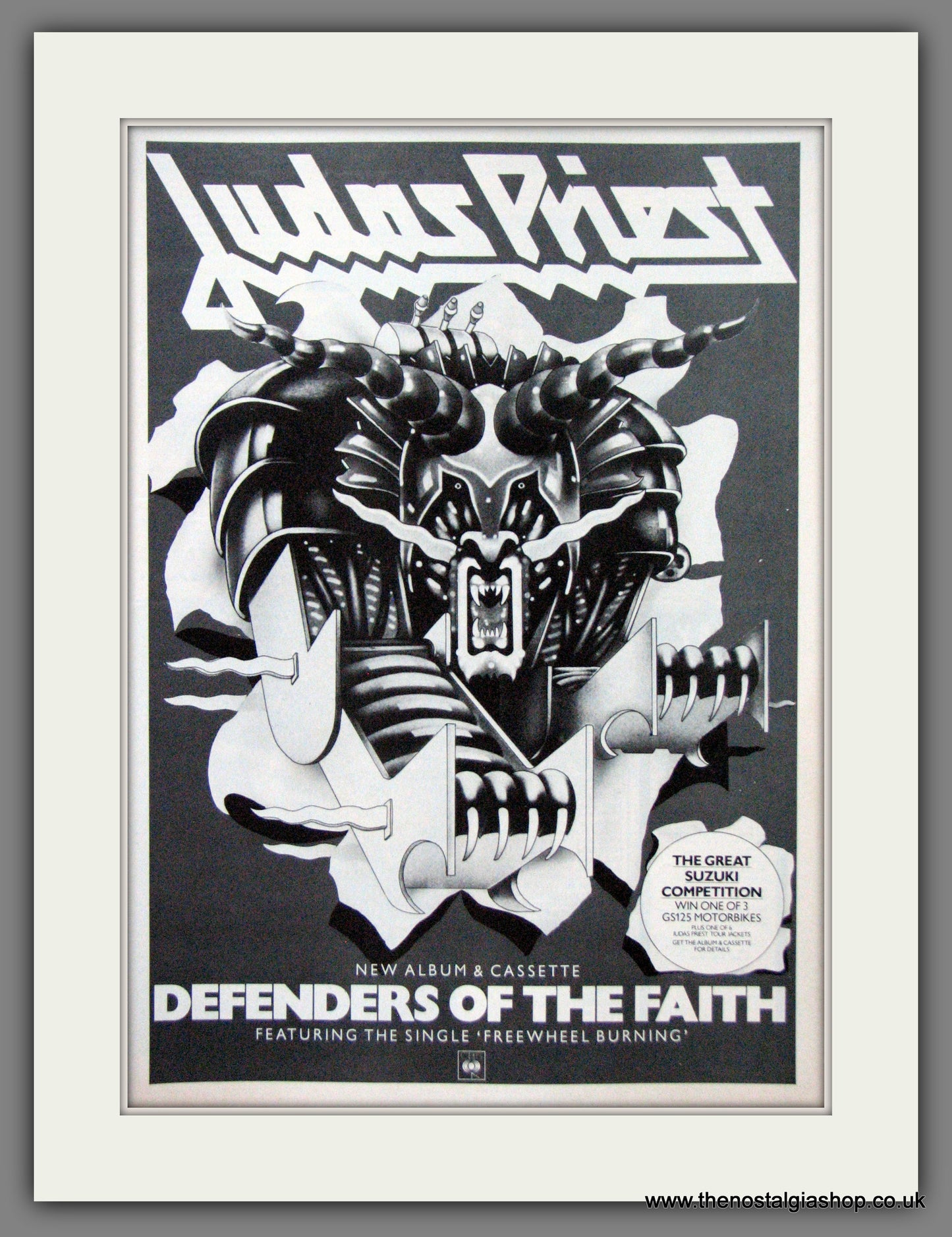 Judas Priest. . Defenders Of The Faith. 1984 Original Advert (ref AD55020)