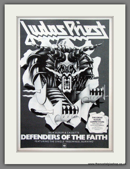 Judas Priest. . Defenders Of The Faith. 1984 Original Advert (ref AD55020)