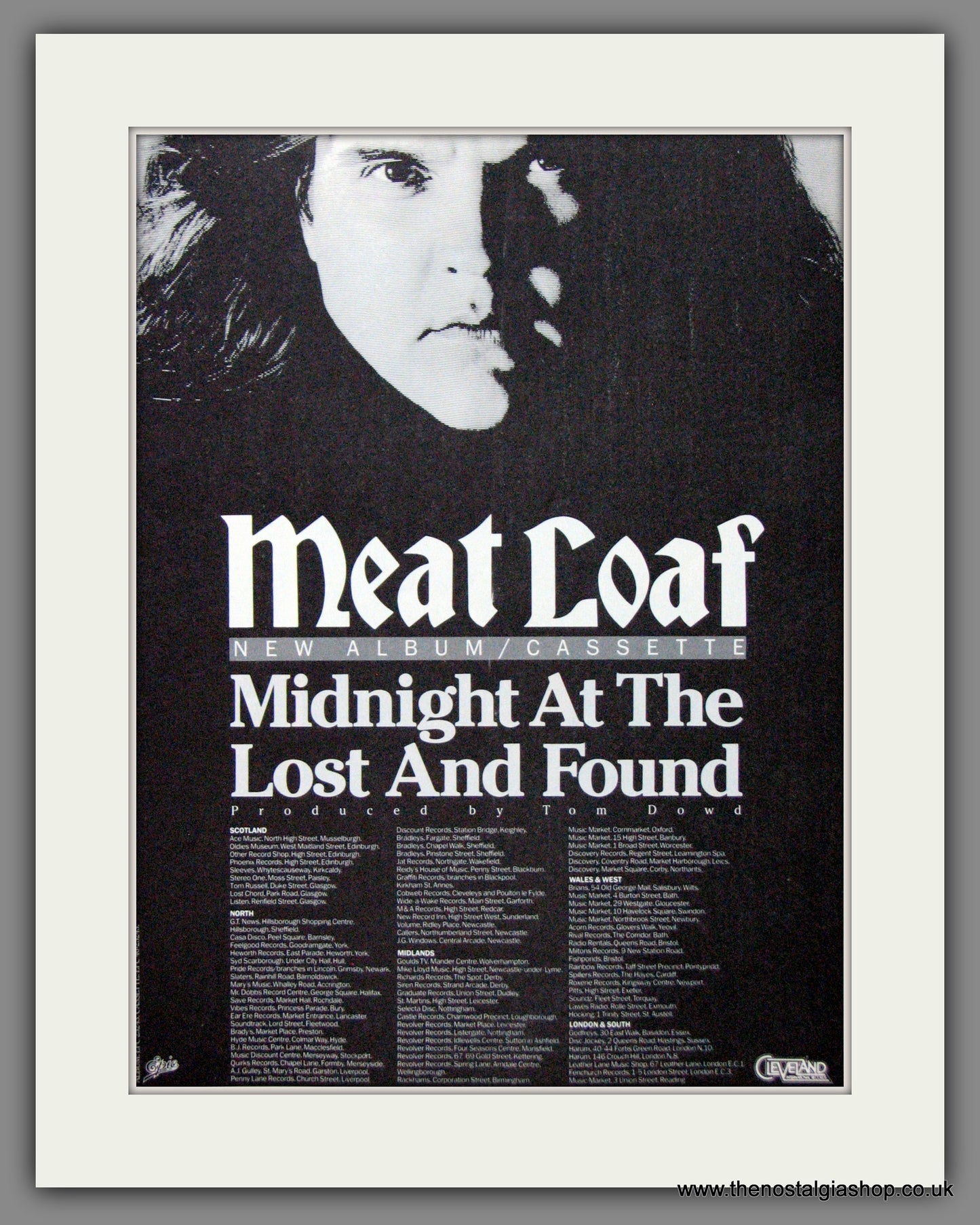 Meat Loaf. Midnight At The Lost And Found. 1983 Original Advert (ref AD55024)