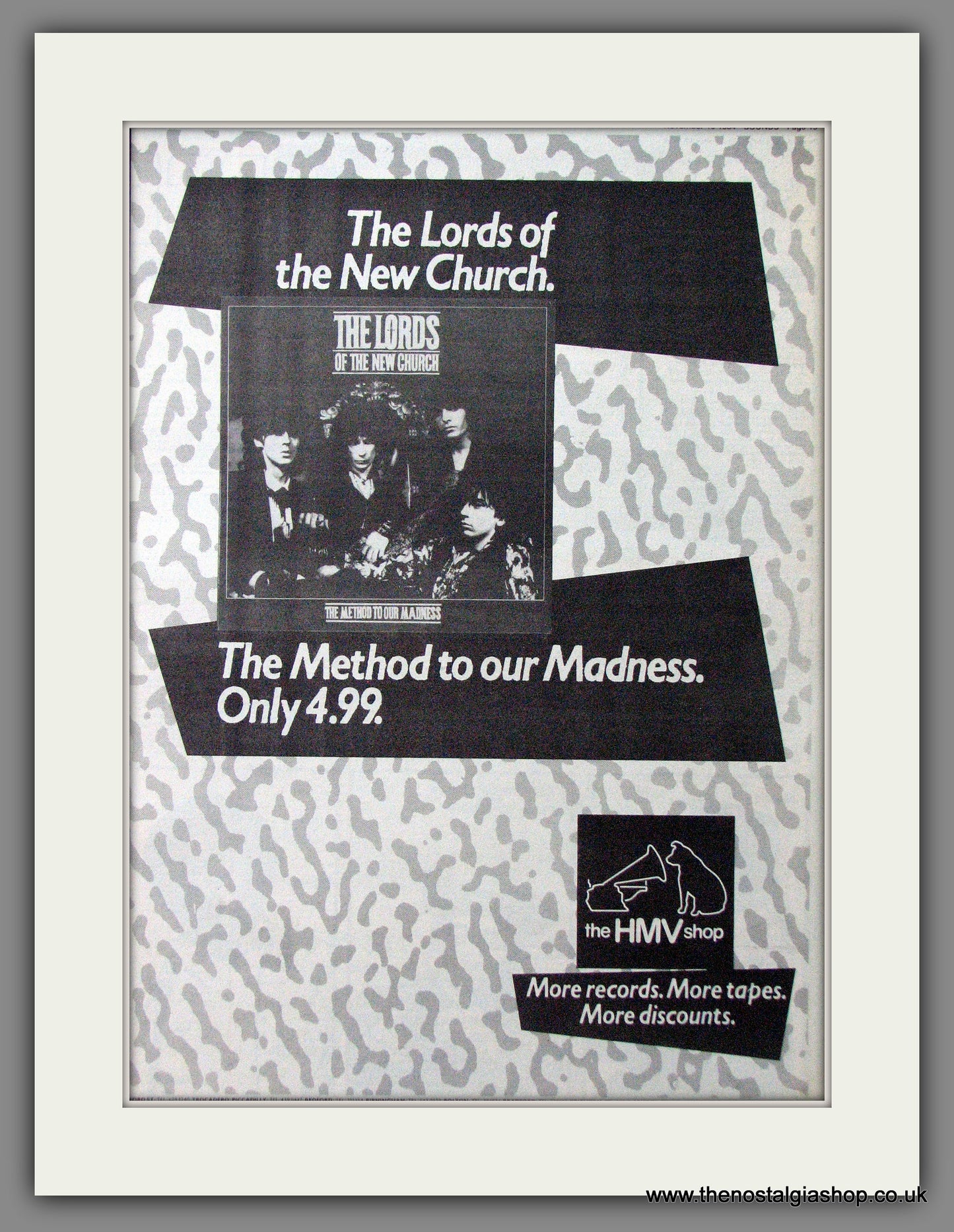 The Lords Of The New Church, The Method To Our Madness. Original Advert 1984 (ref AD12704)