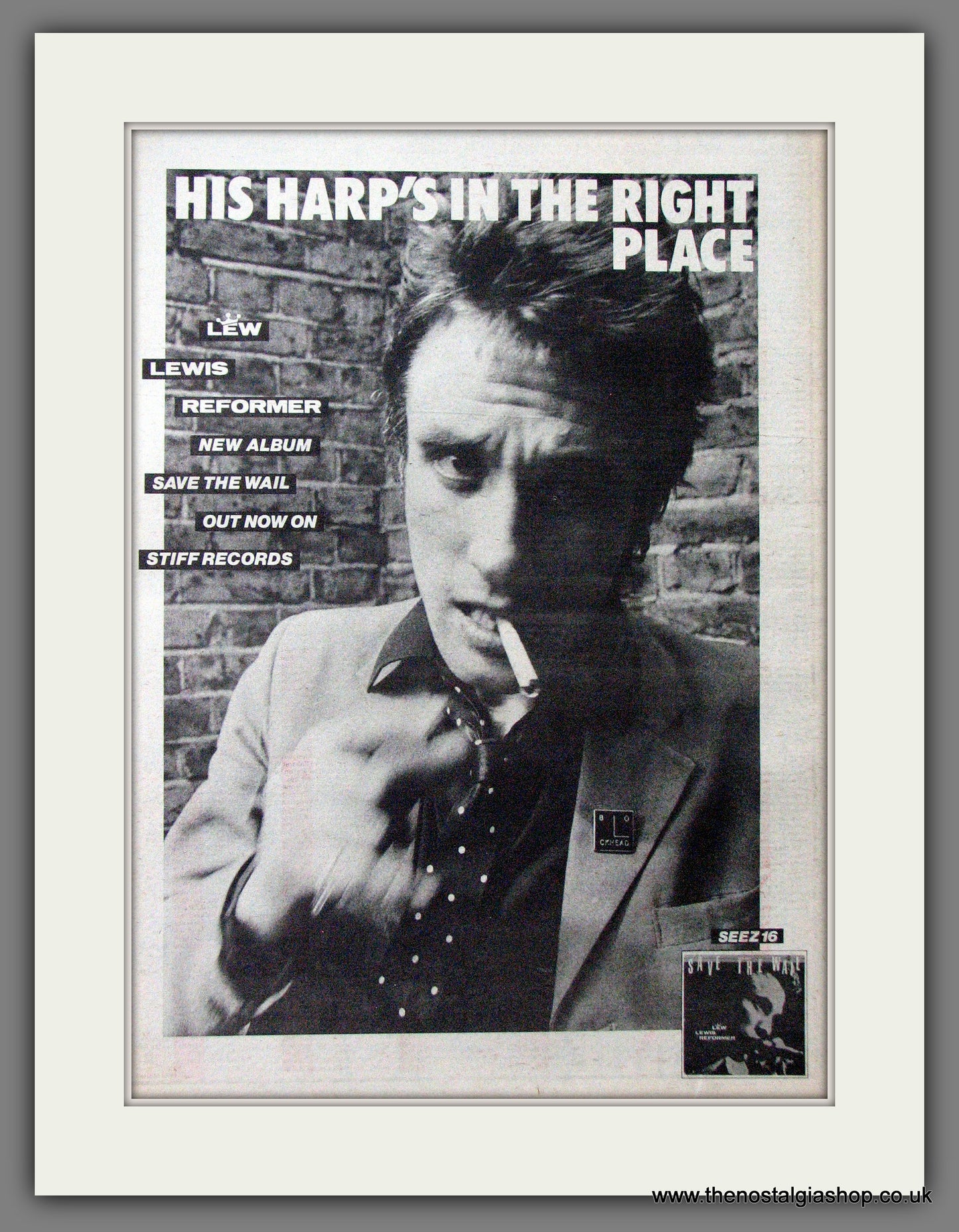 Lewis Reformer Save The Wail. Original Advert 1979 (ref AD12732)