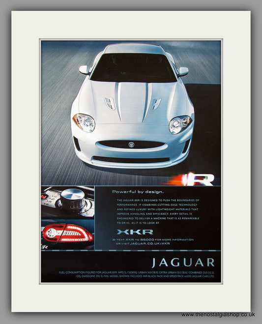 Jaguar XKR. 2010. Original Vintage Advert (ref AD7761)