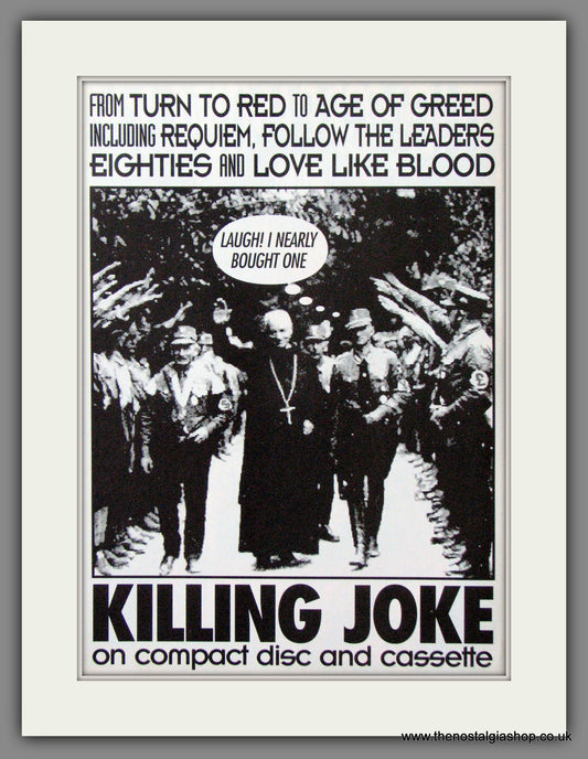 Killing Joke. No CD and Cassette. 1992 Original Advert (ref AD55092)