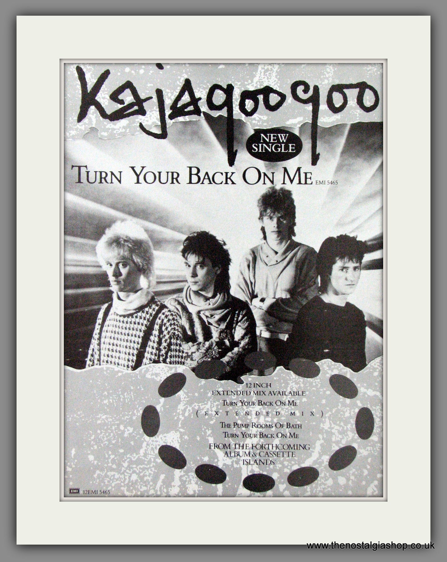 Kajagoogoo. Turn Your Back On Me. 1984 Original Advert (ref AD55093)