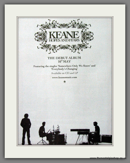 Keane. Hopes and Fears. 2004 Original Advert (ref AD55126)