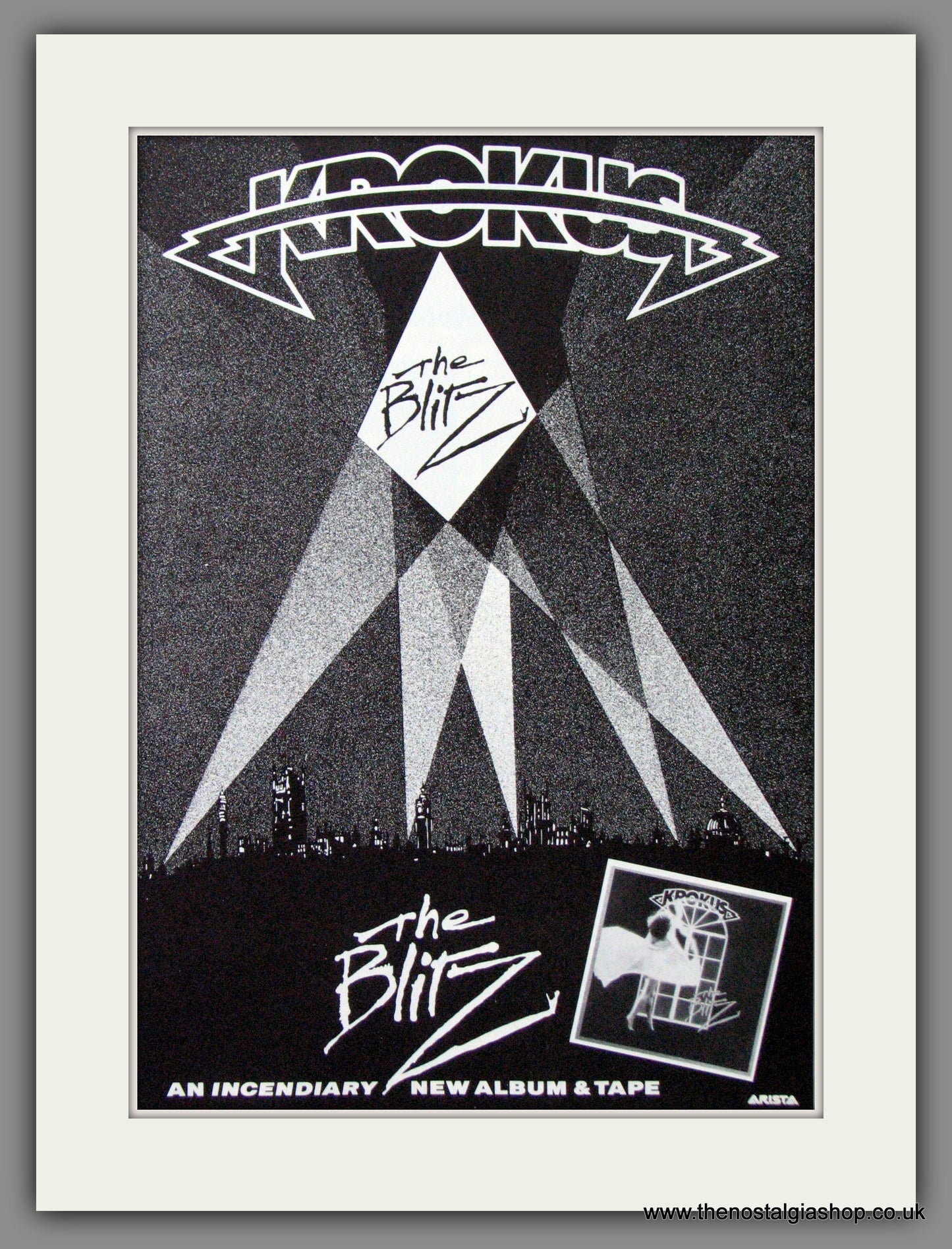 Krokus. The Blitz. 1984 Original Advert (ref AD55147)