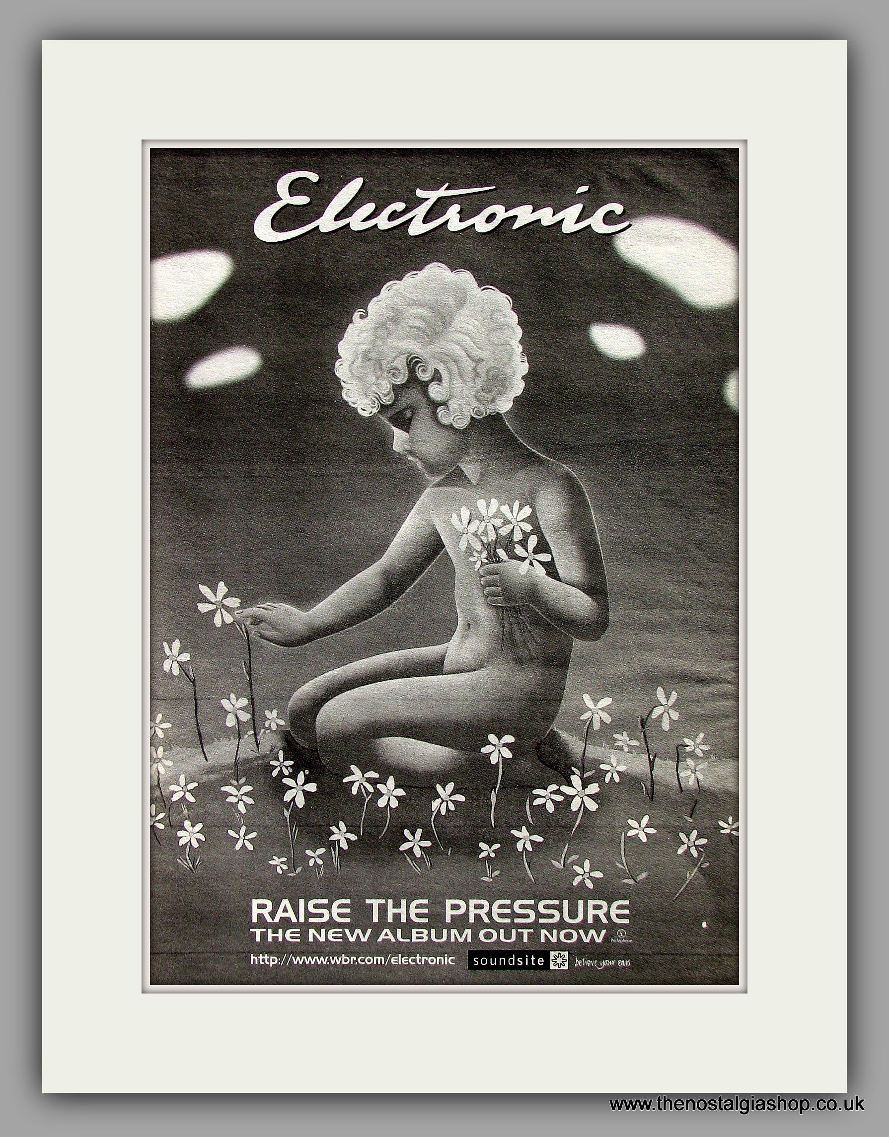 Electronic. Raise The Pressure. Original Vintage Advert 1996 (ref 