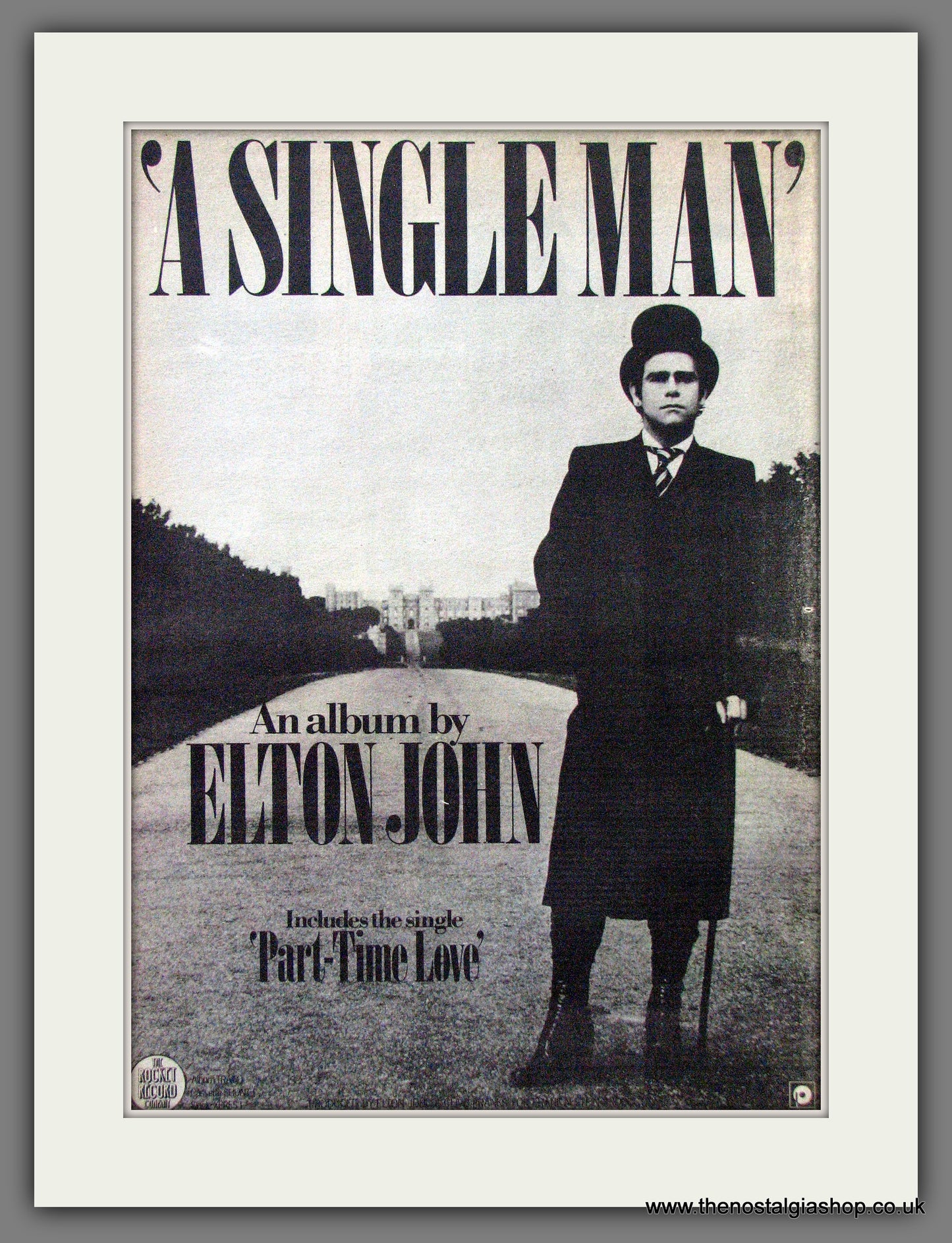 Elton John A Single Man. Set Of 2 Original Adverts 1978 (ref AD12840)