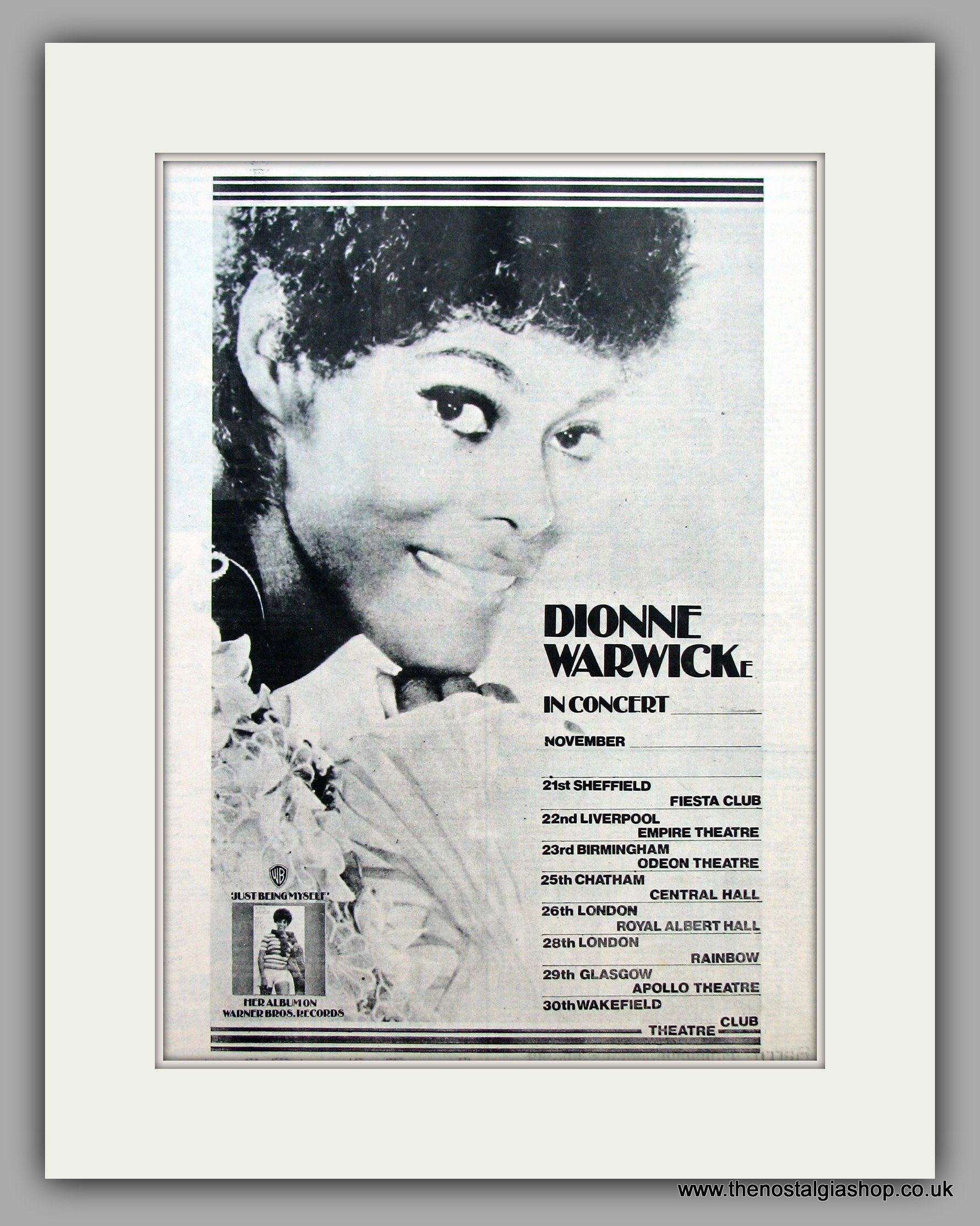 Dionne Warwicke / Just Being Myself (LP) Dionne Warwick - Just