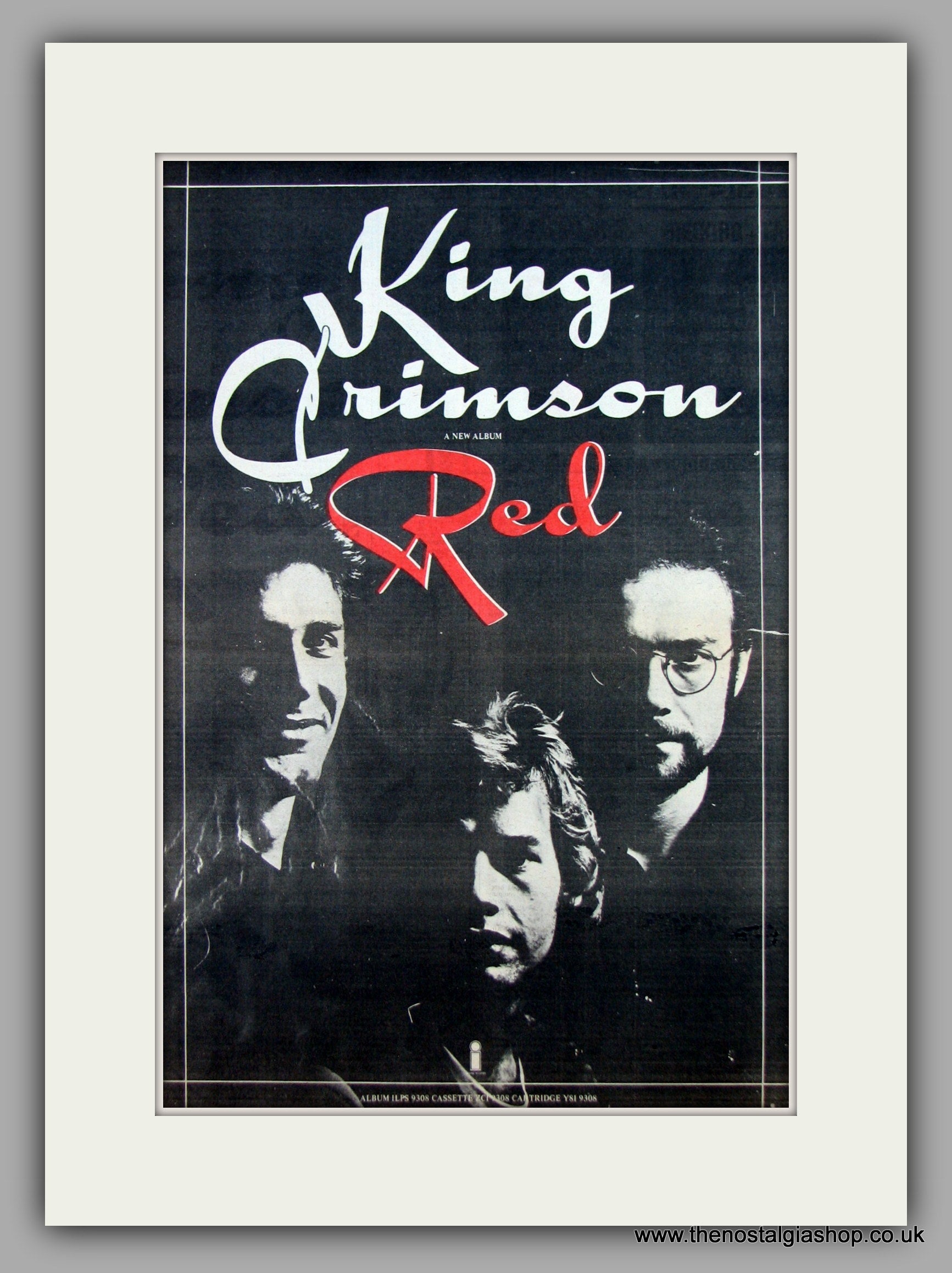 King Crimson. Red. Original Vintage Advert 1974 (ref AD10411