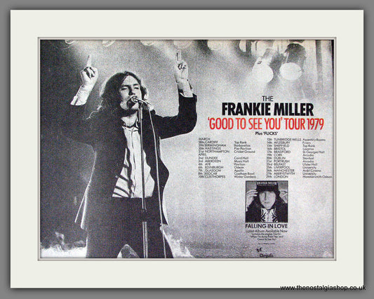 Frankie Miller Good To See You Tour. Original Advert 1979 (ref AD13102)