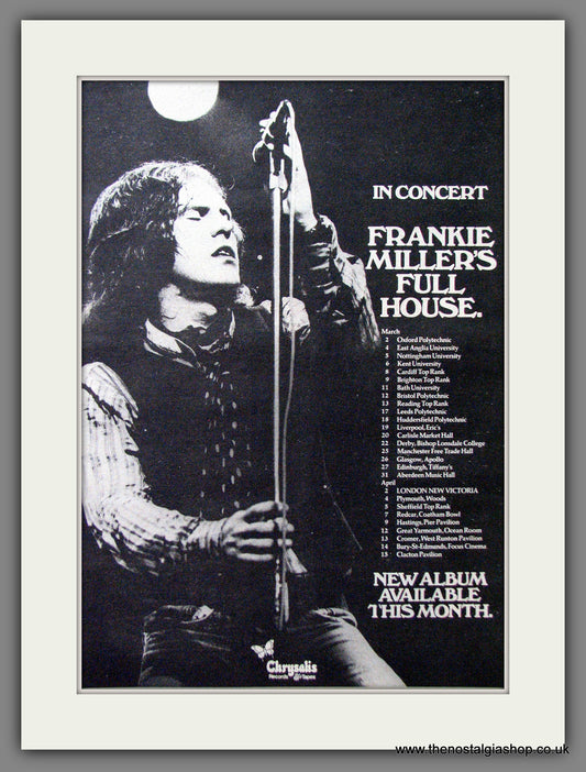 Frankie Miller Full House. Original Advert 1977 (ref AD13108)