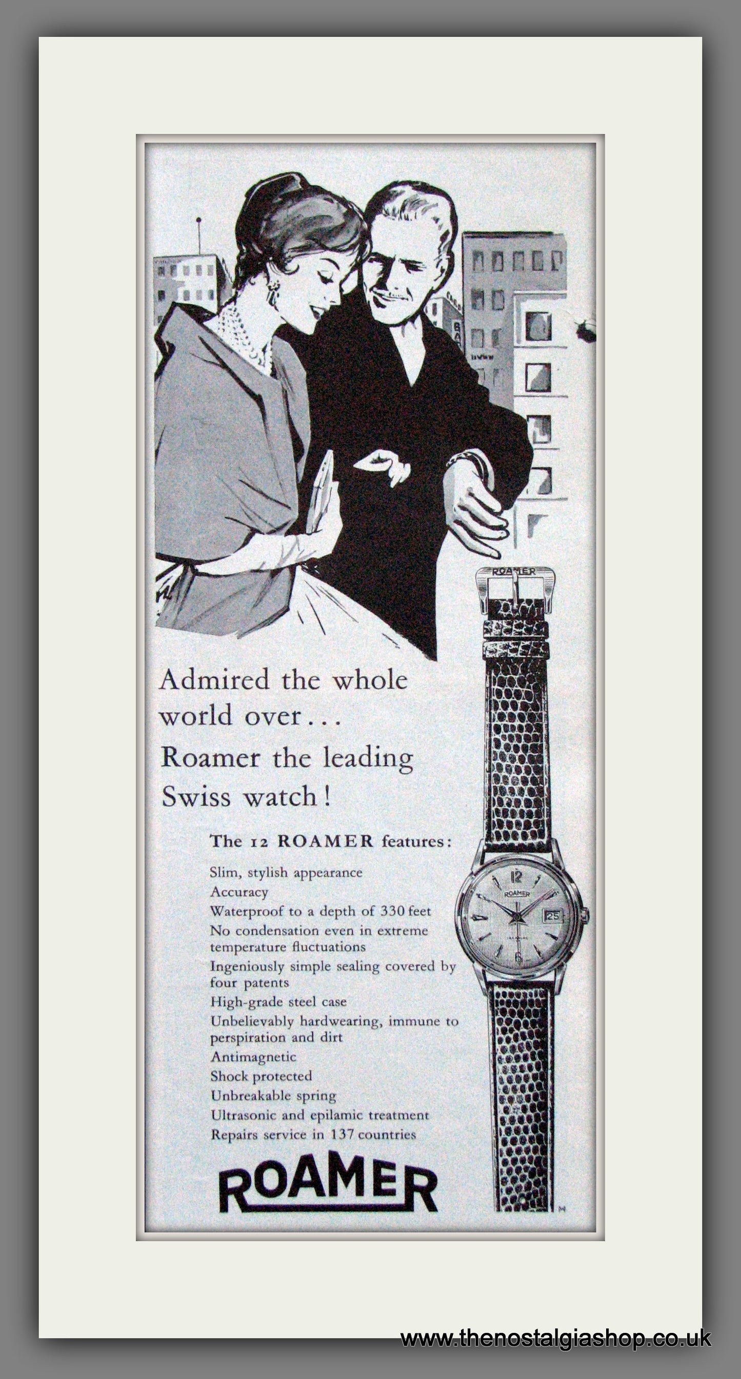 Roamer Swiss Watches. Original Advert 1964 (ref AD200329)