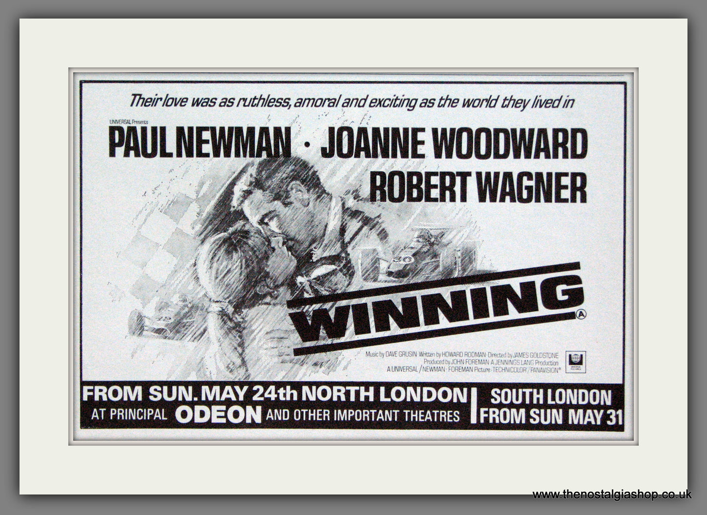 Winning. Paul Newman. Original Advert 1970 (ref AD55181)