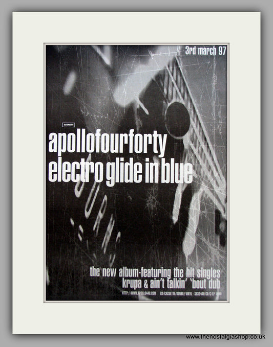Apollofourforty-Electro Glide In Blue. Original Vintage Advert 1997 (ref AD10585)