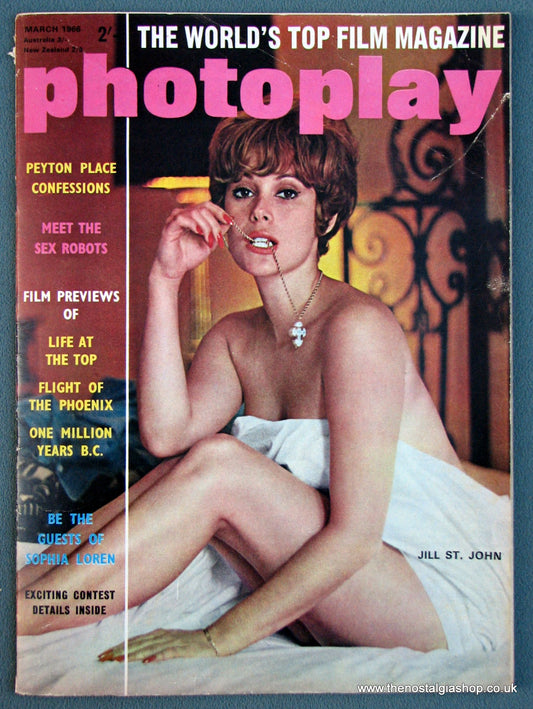 Photoplay Film Magazine. March 1966. Cover Jill St. John. (M135)