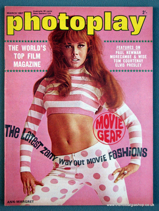 Photoplay Film Magazine. March 1967. Cover Ann-Margret. (M138)