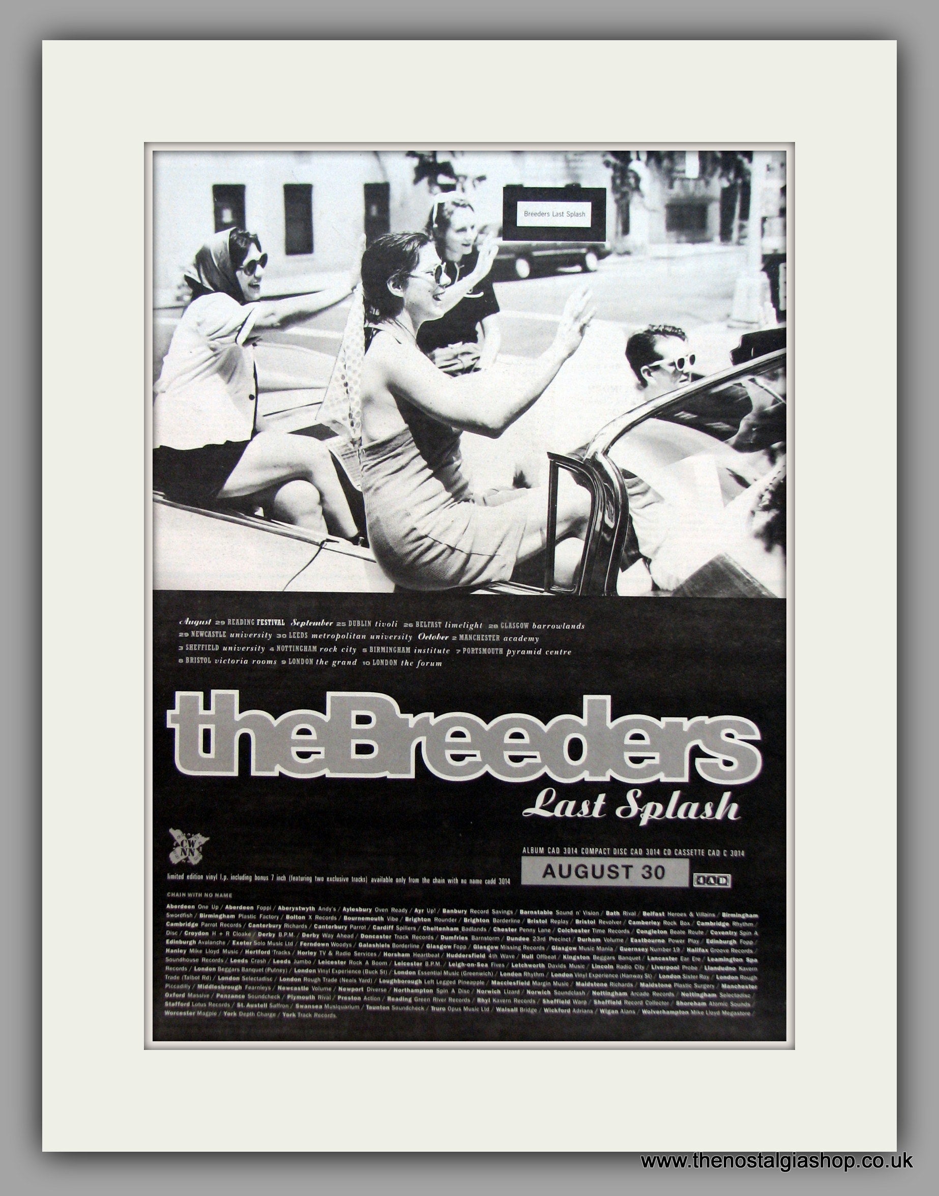 1993 The BREEDERS Last Splash Long Sleeved ヴィンテージ 1993 The