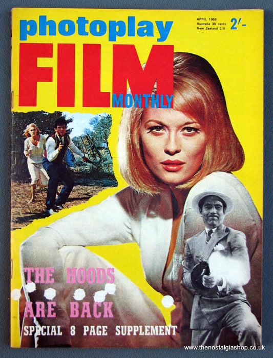 Photoplay Film Magazine. April 1968. Cover Faye Dunaway. (M142)