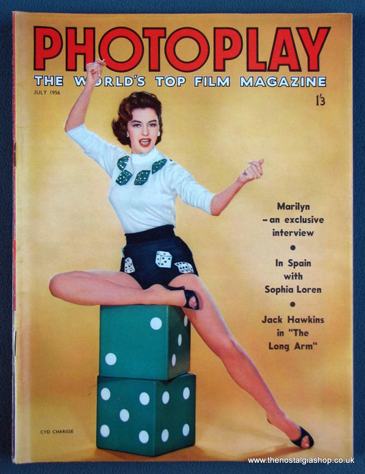 Photoplay Film Magazine. July 1956. Cover Cyd Charisse. (M102)